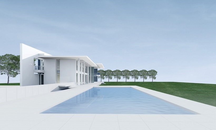 Richard Meier, Southern Florida House, tecnne