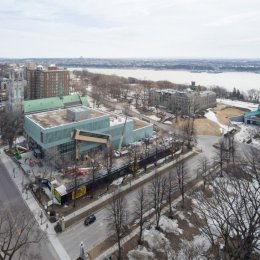 OMA, Pierre Lassonde Pabellón, tecnne