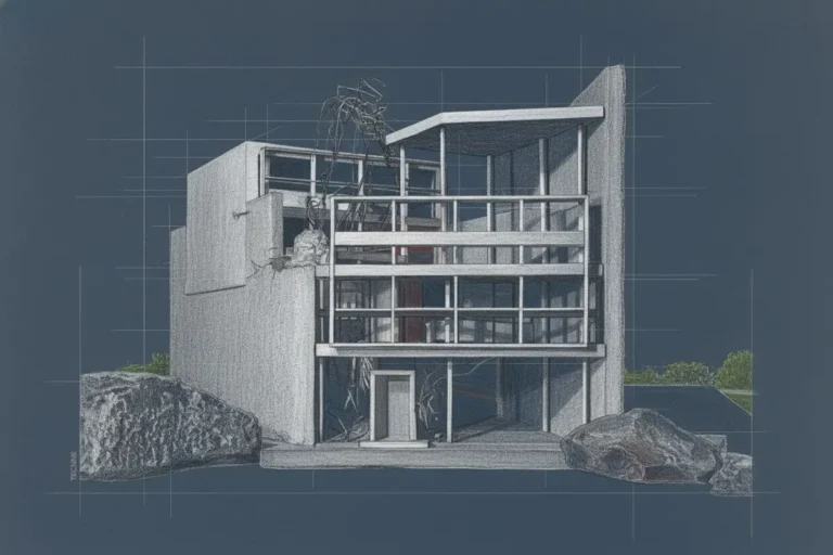 Casa Curutchet, imagen de la maqueta elaborada por Bernard Hoesli