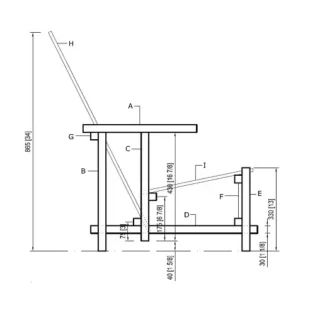 Gerrit Rietveld, Silla Roja y Azul Red and blue chair, tecnne