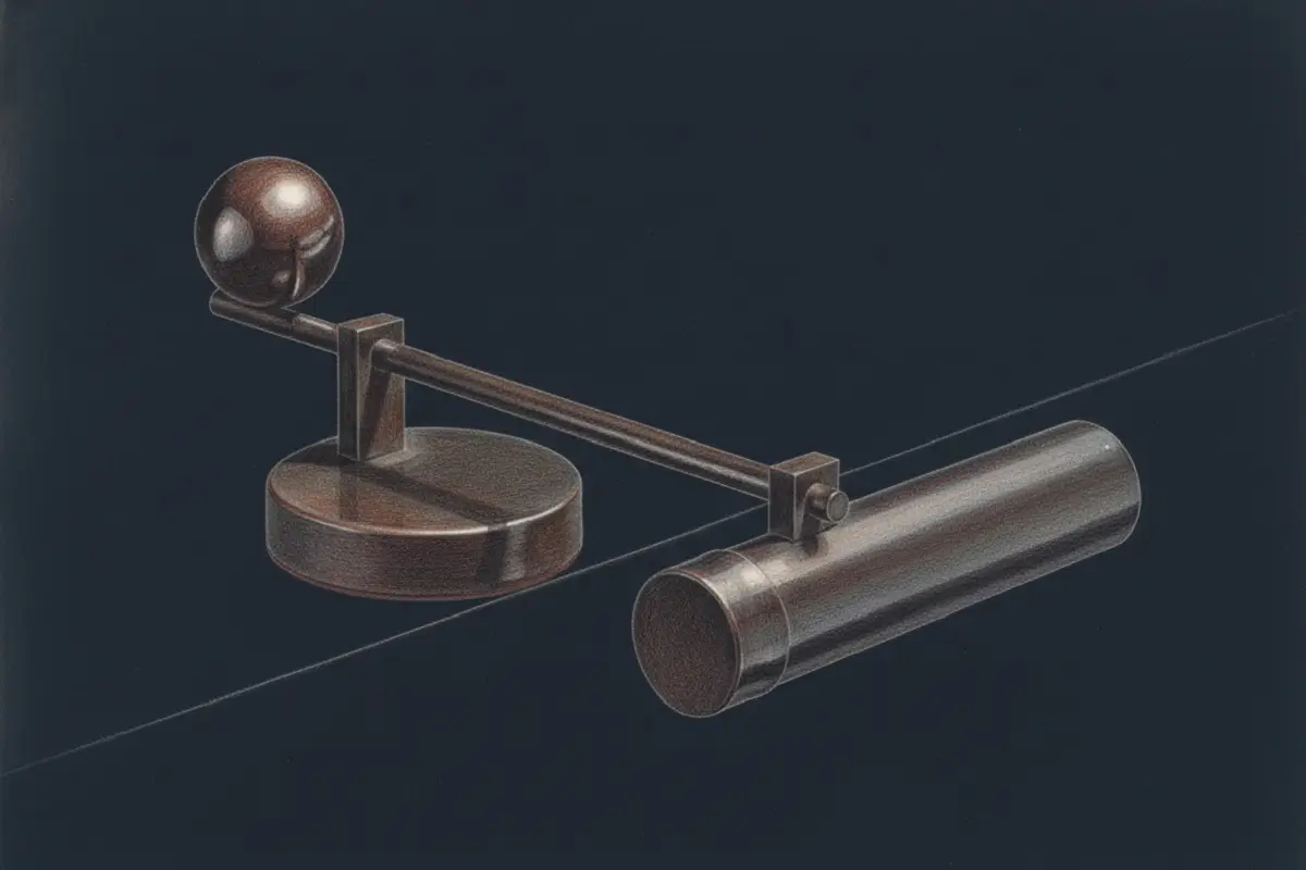 Johannes Oud, Lampara Giso 404 sobre piano