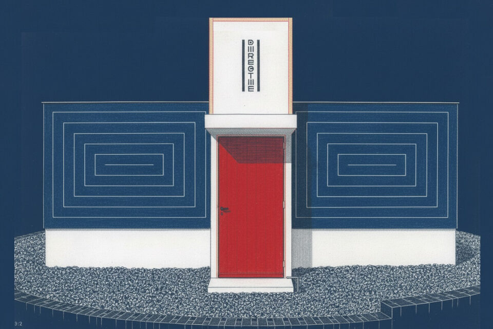 Johannes Oud, Oficina del Director Barrio Oud Mathenesse vista del acceso