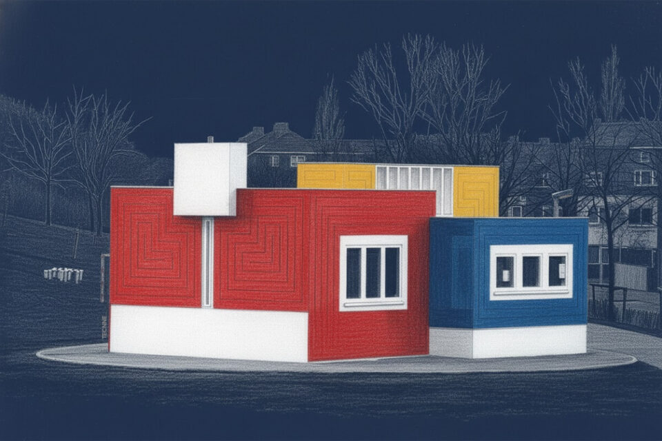 Johannes Oud, Oficina del Director Barrio Oud Mathenesse vista desde la calle