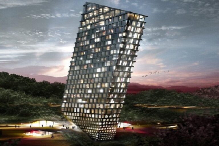 Bjarke Ingels, TLT Tilting Building, tecnne