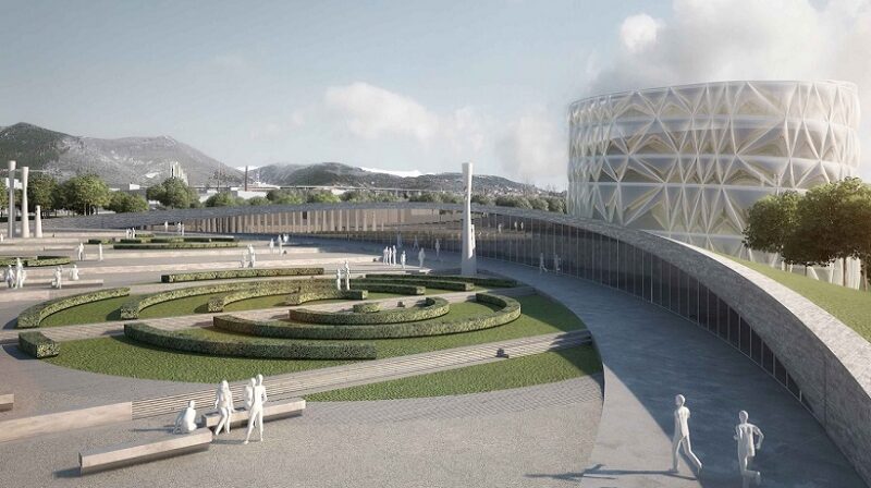 Modostudio, Concurso Piazza d’Armi en l’aquila, tecnne.