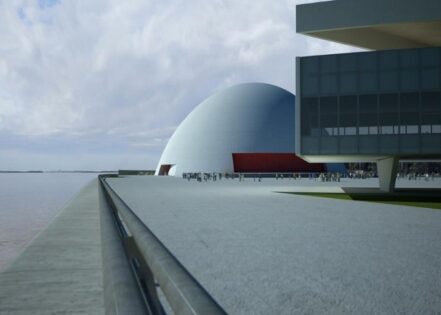 Oscar Niemeyer, Puerto de la Música de Rosario, tecnne