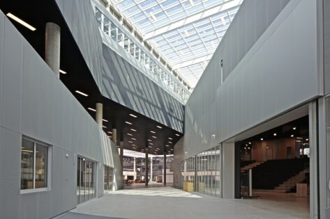 OMA, École Centrale Engineering Saclay, Lab City CentraleSupélec, tecnne ©Philippe Ruault