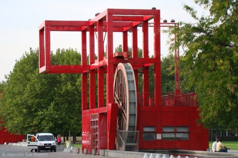 Bernard Tschimu, Folies, Parc de La Villette, tecnne
