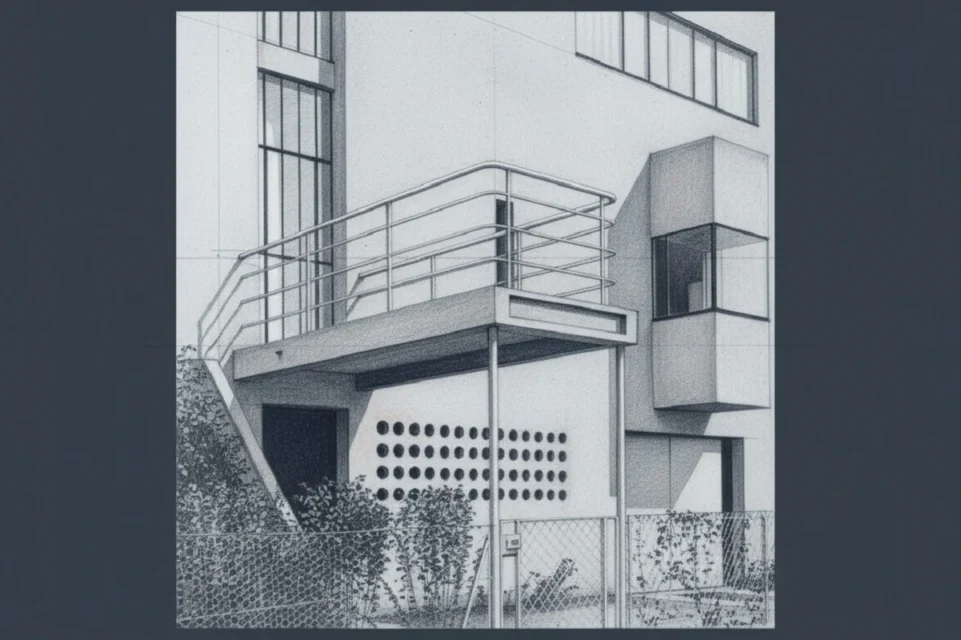 Villa Besnus detalle de la fachada