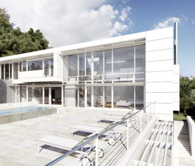 Richard Meier planos de Villa Gardone