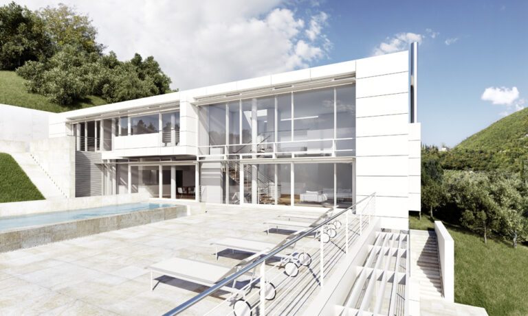 Richard Meier, Villa Gardone, tecnne ©Richard Meier