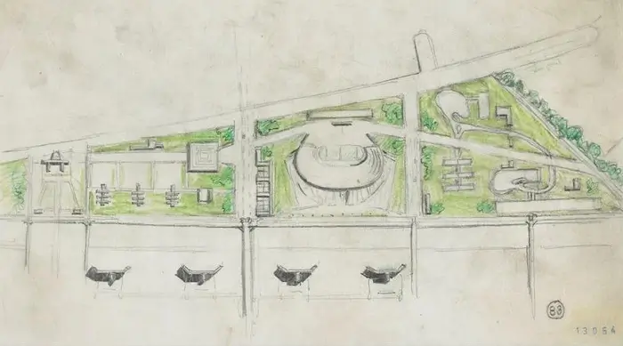 Le Corbusier Plan Directos para Buenos Aires esquema circulaciones