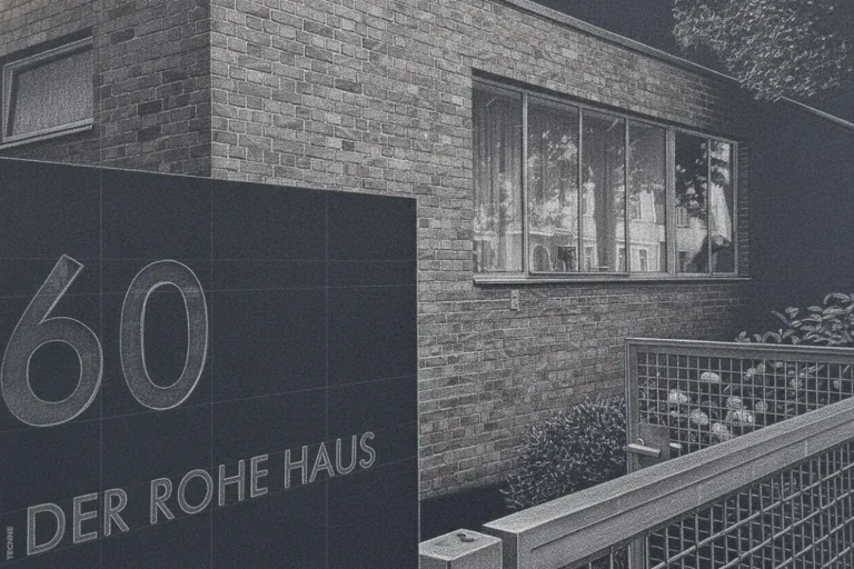 Mies Van Der Rohe, Casa Lemke vista del acceso