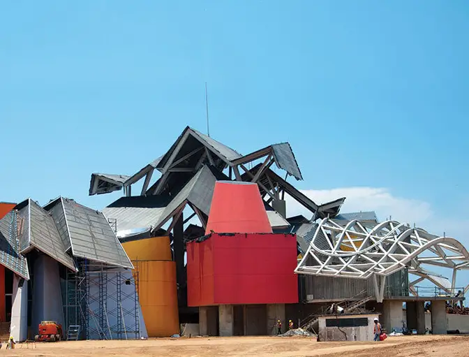 Frank Ghery, Museo de la Biodiversidad, tecnne