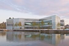 OMA + Barcode Architects, Biblioteca Multimedia en Caen -Bibliothèque Alexis de Tocqueville, tecnne ©Philippe Ruault