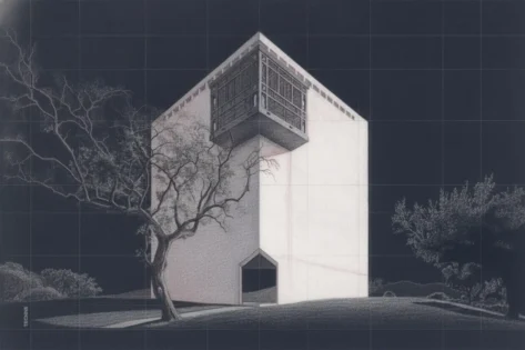 Emilio Ambasz, Casa de Retiro Córdoba, fachada