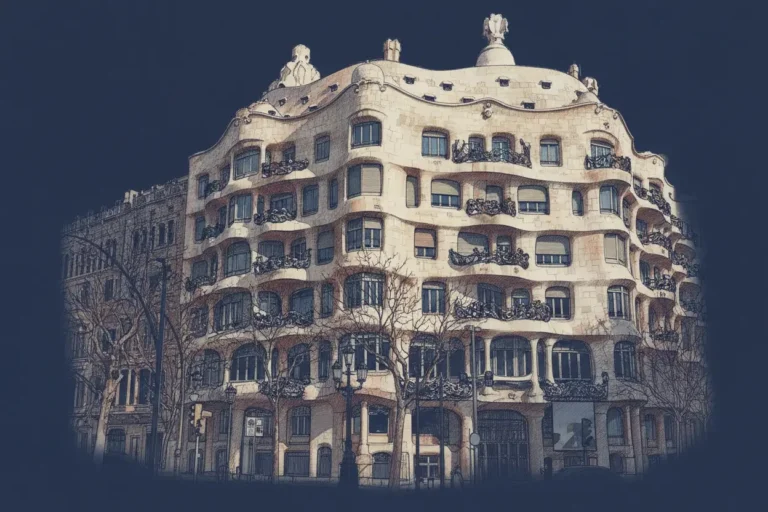 Casa Mila de Antoni Gaudi en Barcelona