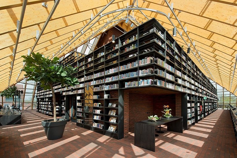 MVRDV, Biblioteca Pública de Spijkenisse -Book Mountain, Library Quarter Spijkenisse- Tecnne ©Daria Scagliola / MVRDV