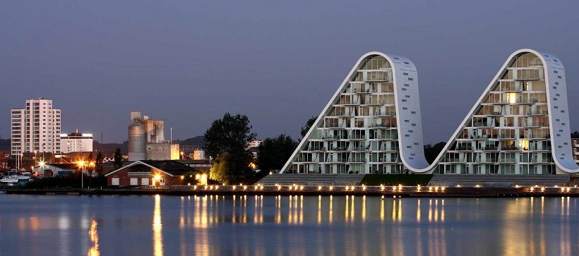 Henning Larsen, La Ola de Vejle -The Wave- tecnne ©Henning Larsen Architects / ©Jacob Due
