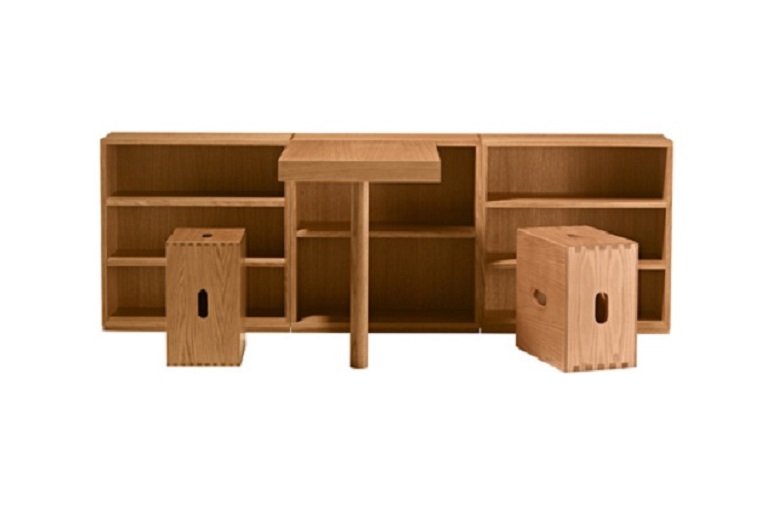 Le Corbusier muebles de madera tecnne