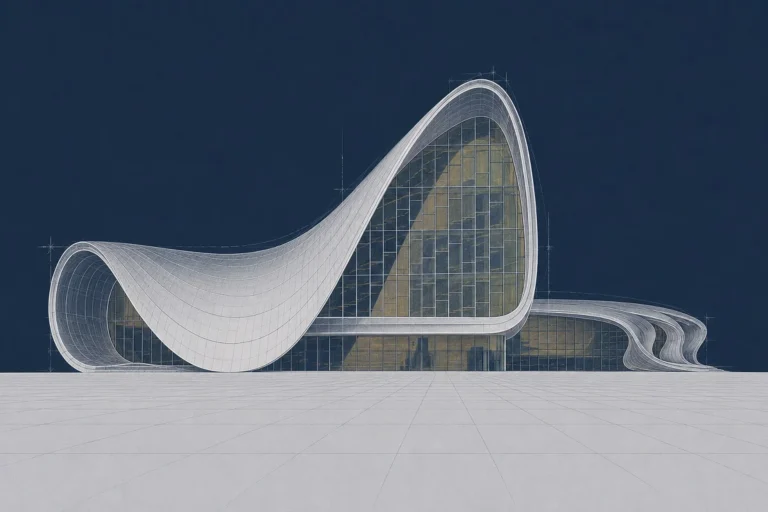 Zaha Hadid, Centro Heydar Aliyev vista principal