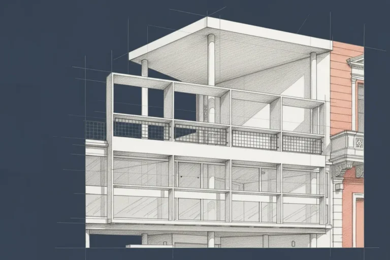 Casa Curutchet planos de naturaleza pictórica