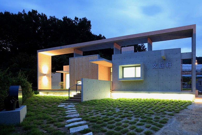 Arquitectura como promenade Casa Mun Jeong Heon tecnne