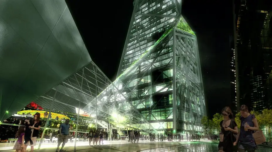 Tour señal render, Daniel Libeskind
