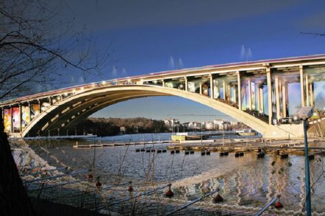 Visiondivision, Puente de Tranebergsbron, tecnne