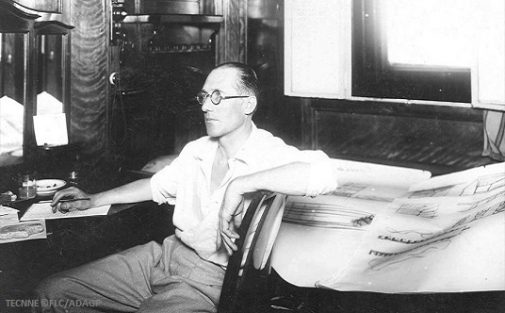 Le Corbusier aboard Lutetia, 1929 ©FLC-ADAGP