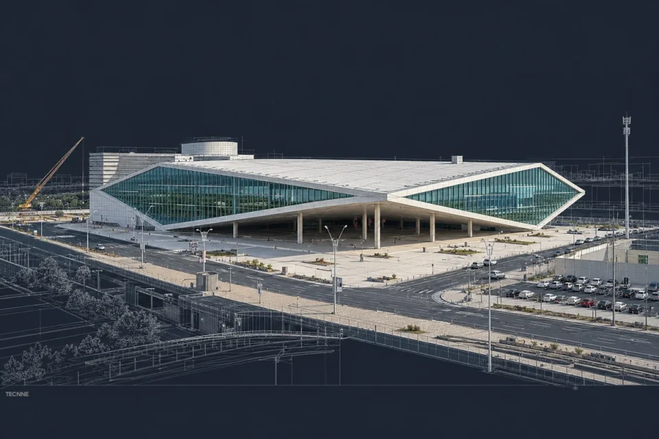 OMA, Biblioteca Nacional de Qatar vista