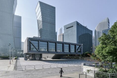 OMA, Shanghai Lujiazui Harbour City Exhibition Centre, tecnne