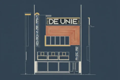Cafe De Unie, johannes Oud