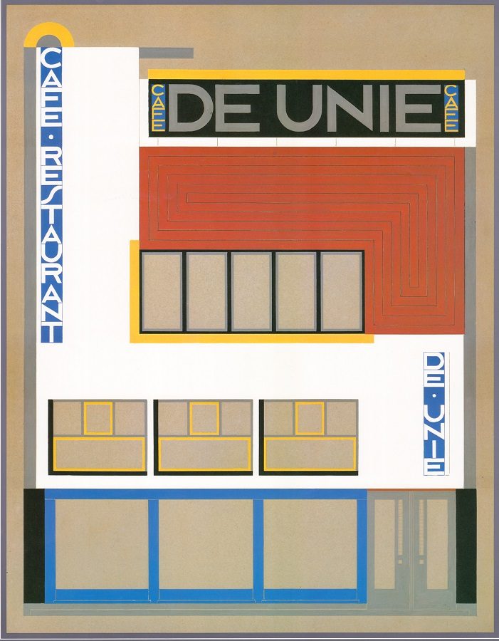 Johannes Oud, Café De Unie, tecnne