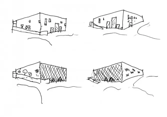 Centro Cultural Anima Grottammare, Bernard Tschumi ejerciocos de proyecto