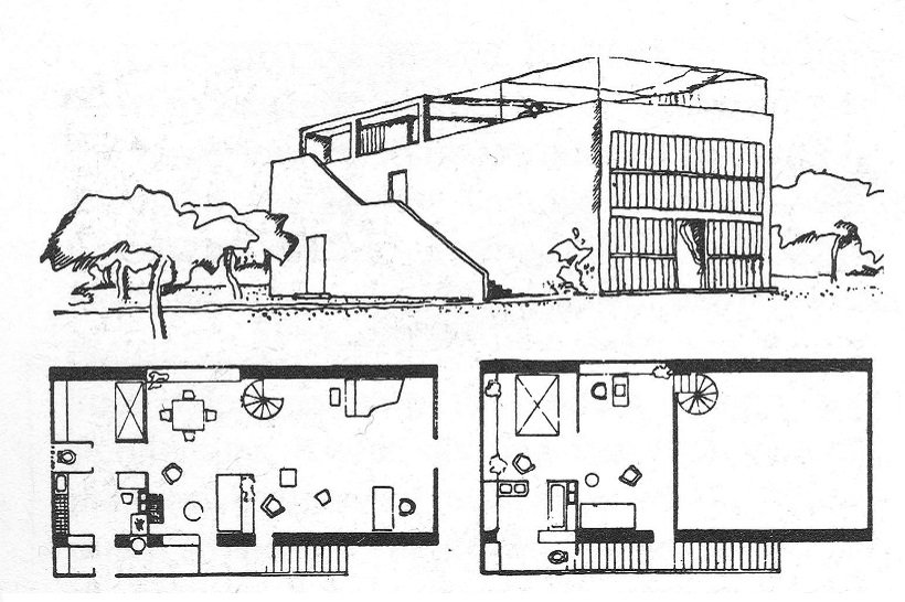 Objeto Tipo, Object-type. Le Corbusier, Maison Citrohan, 1920, tecnne