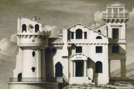 Jean Jacques Lequeu, Le rendez-vous de bellevue, tecnne.