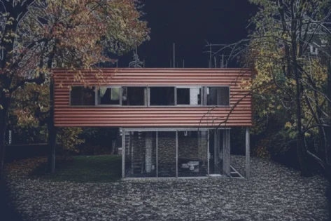 Rem Koolhaas OMA, Villa Dall Ava, fachada posterior
