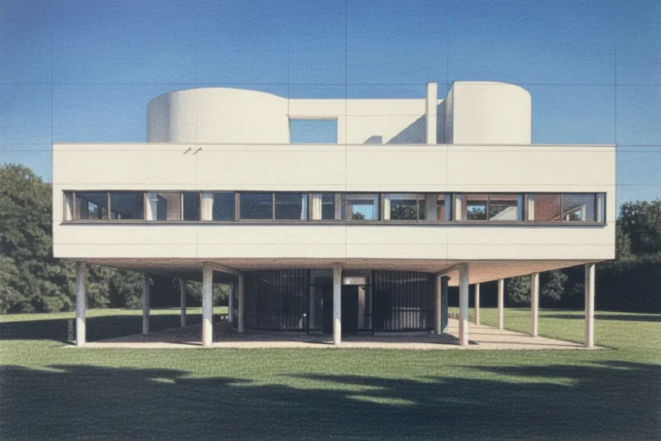 Villa Savoye Planos