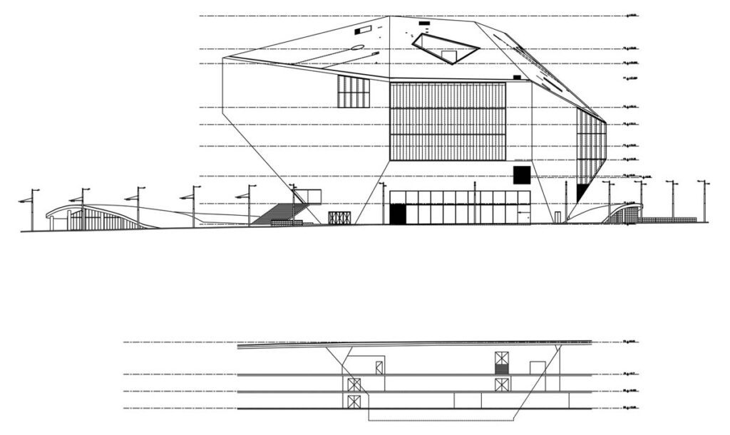 Planos de Casa Da Musica, Rem Koolhaas OMA, Tecnne ©OMA