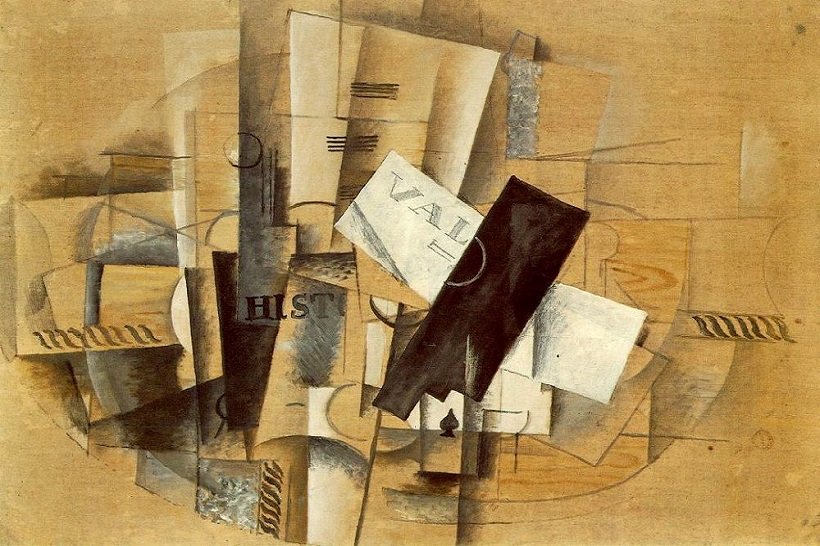 Georges Braque, Gueridon, 1913, tecnne