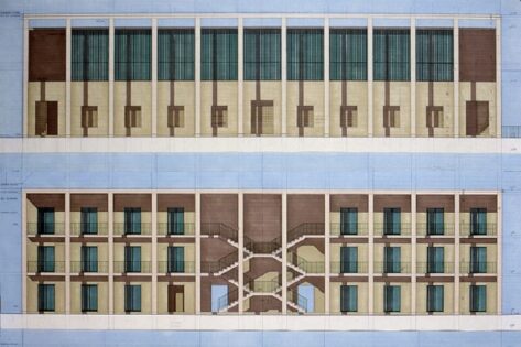 Giorgio Grassi, casa dello studente a chieti, tecnne