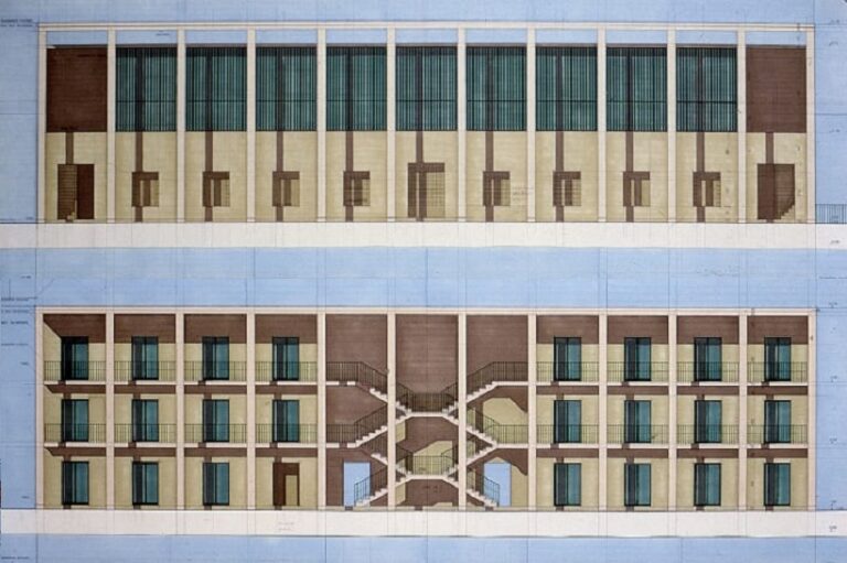 Giorgio Grassi, casa dello studente a chieti, tecnne