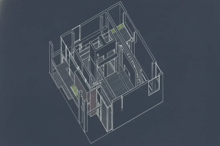Peter Eisenman House I axonométrica de la casa