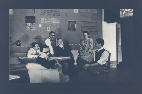 Marcel Breuer en Buenos Aires junto a Catalano y Coire en el estudio