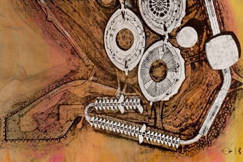 Paolo Soleri, Cosanti Poster, 1958, tecnne