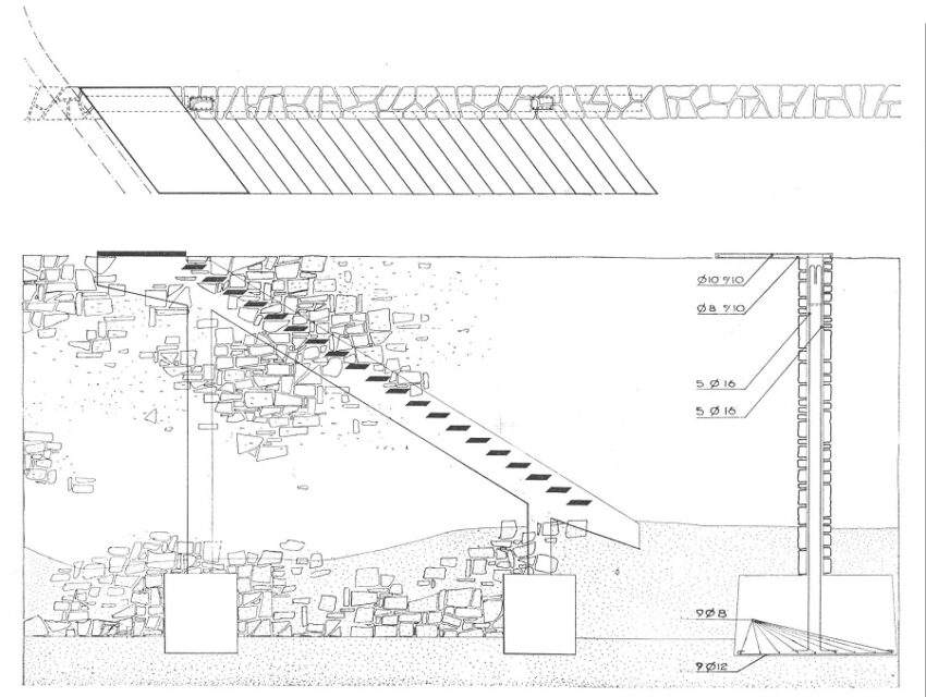 Ariston club, escalera de servicio, tecnne