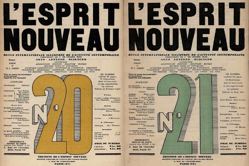Le Corbusier y Amadee Ozenfant L'Espirit Nouveau, tecnne