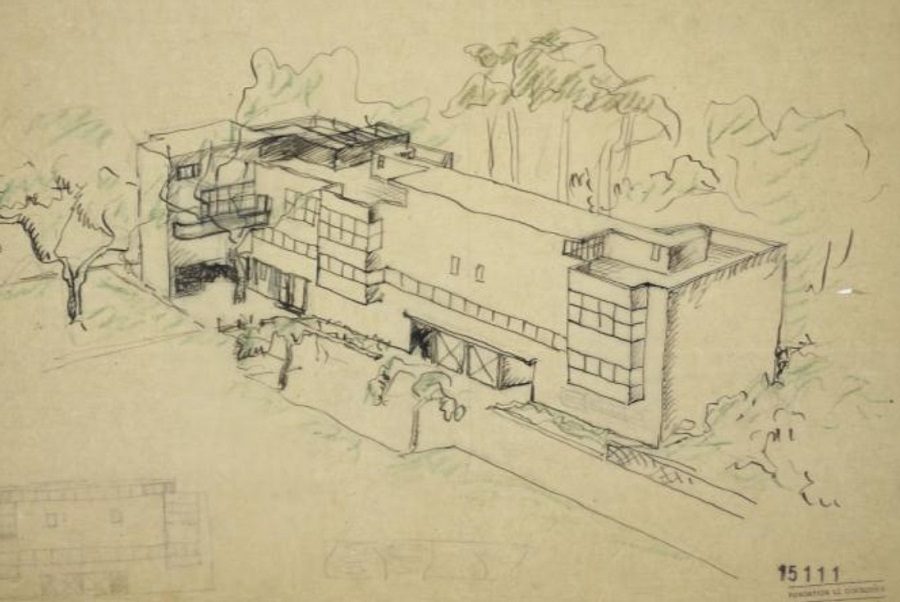 Le Corbusier en La Roche Jeanneret, tecnne