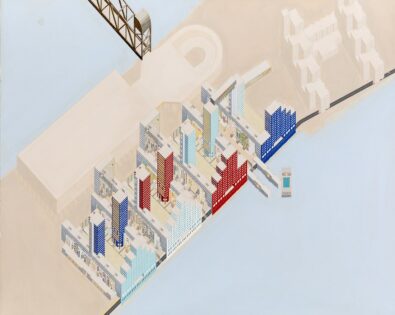 Rem Koolhaas, Roosevelt Island, 1975, tecnne